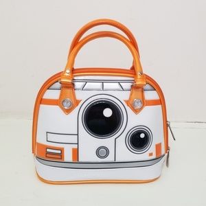 LOUNGEFLY STAR WARS BB-8 PATENT DOME BAG